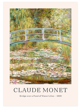 Monet Bridge Over A Pond Of Water Lilies - Art Print
